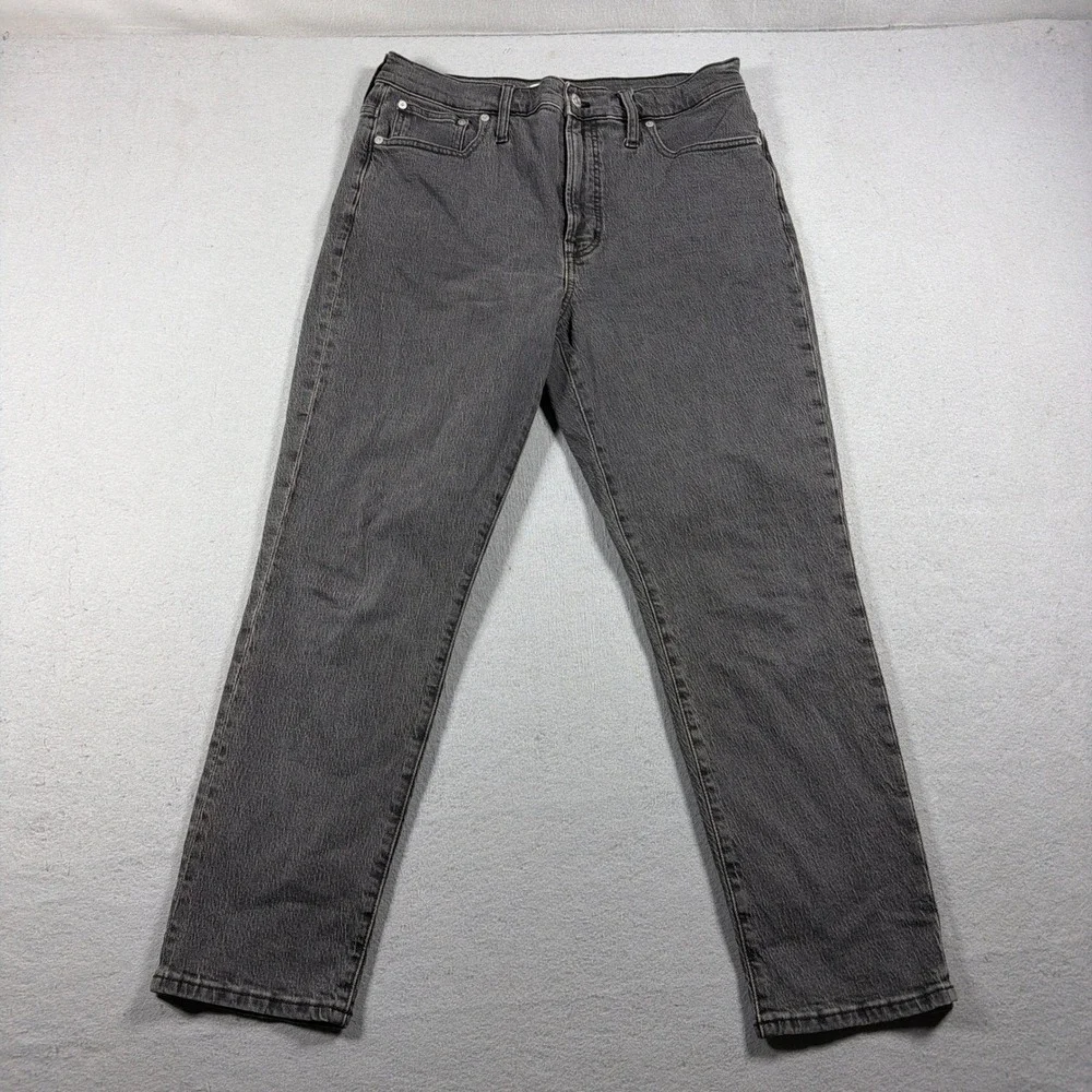 Madewell The Perfect Vintage Jean Women 30 High‎ Rise Tapered Black Minimalist